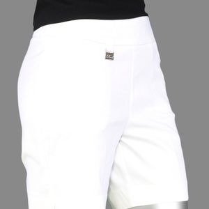 NWT Lulu-B white bangladine pull-on shorts